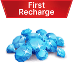 1000 Diamonds (500+500) first recharge!